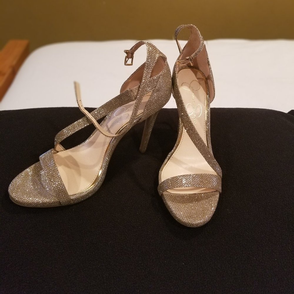 Jessica Simpson Gold Sandals